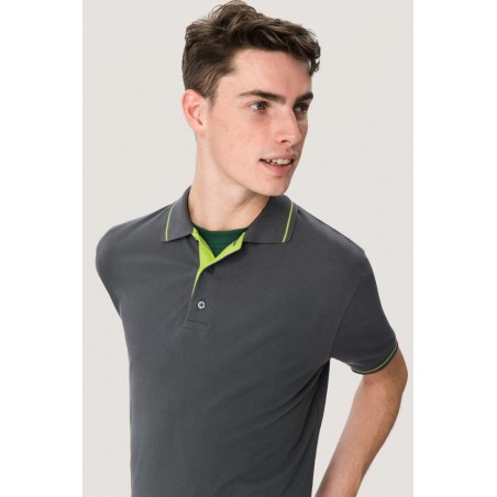 Hakro 803 Casual poloshirt met contraststreepjes