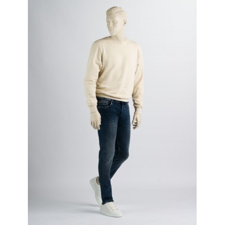 Jeans Palm Skinny SK71 Blue Black Denim Used
