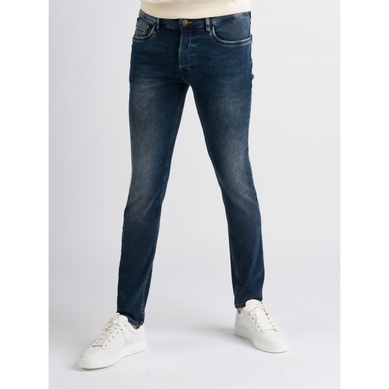 Jeans Palm Skinny SK71 Blue Black Denim Used Jeans Palm Skinny SK71 Blue Black Denim Used